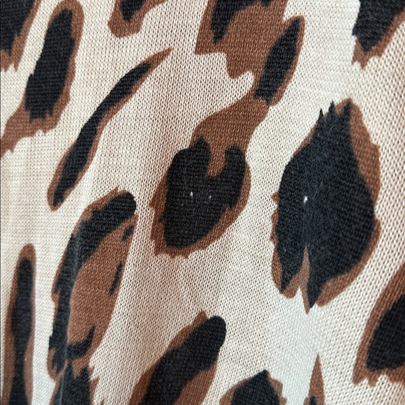 Leopard Print V-Neck Sweater - Picture 12 of 12